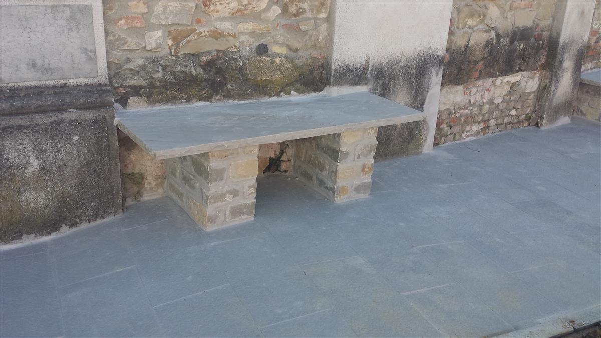 Custom made bench in Natural Stone n°20