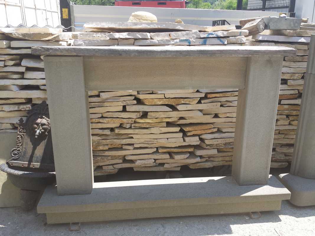 Fireplace in Natural Alpina stone n°14
