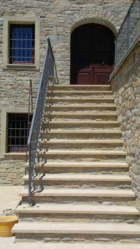 External stairs in Natural Alpina Stone n°21